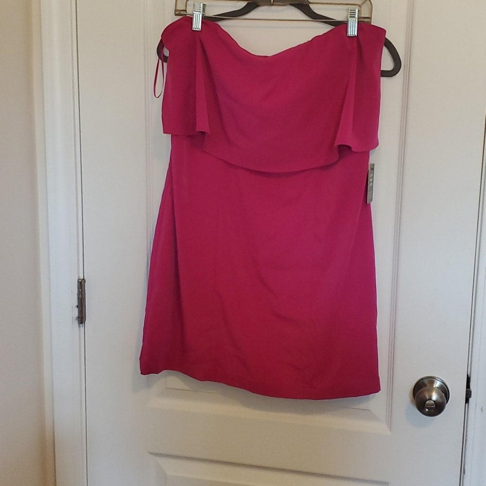 Express strapless mini dress.